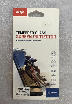 Protector Pantalla Cristal Templado Negro Samsung Galaxy Amp Prime 3 Foto 1 de 2