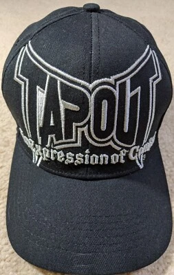 Gorra de béisbol negra con logotipo bordado Tapout An Expression of Combat talla S/M Foto 1 de 4