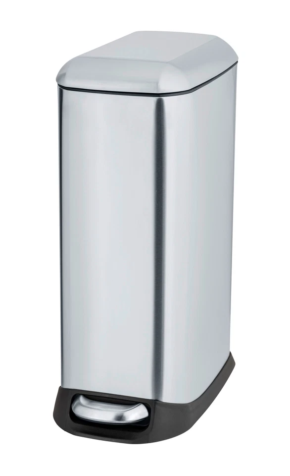 WENKO Treteimer Mod. Design 12 L, Easy-Close, Edelstahl, mit herausnehmbarem Ein - Bild 1 von 4