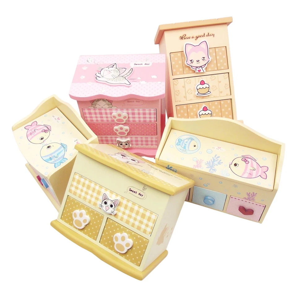 Japanese Cartoon Theme Jewelry Trinket Boxes! Cute Anime Animal Korean - Image 1 of 1