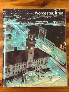 New England Telephone Directory Worcester Central Area Phone Book 1983 Mass Vtg - Picture 1 of 9