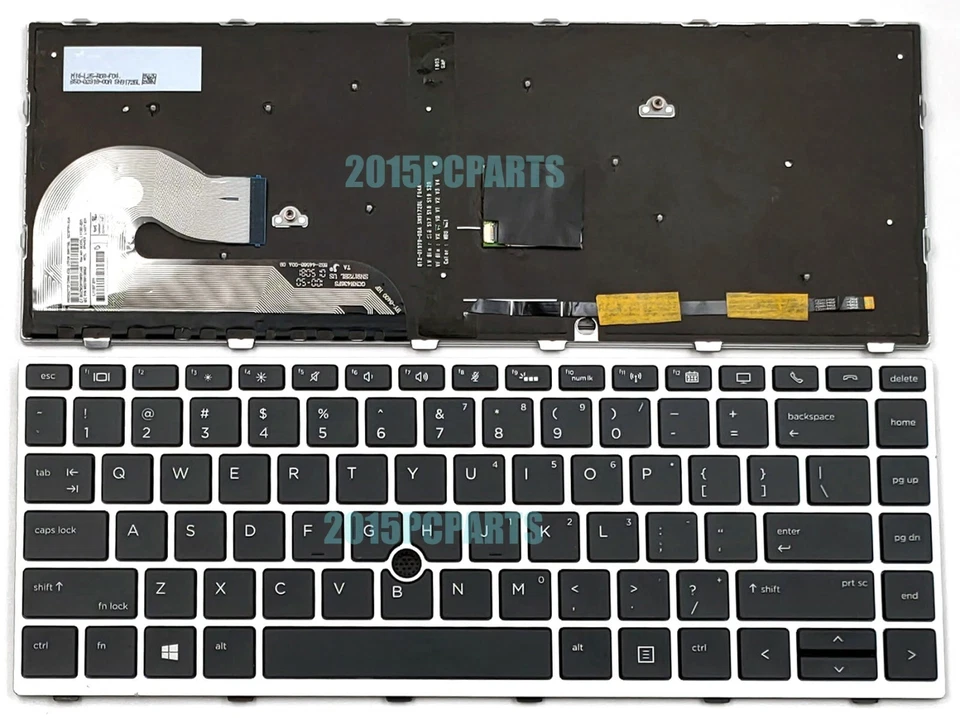 HP EliteBook 840 G6 14" Genuine US Backlit Keyboard L11307-001 6037B0138601