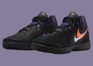 Nike Zoom Lebron NXXT Gen AMPD Men's Shoes Black/White-Purple Sz11 HF0714 001 - Picture 1 of 5