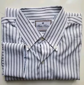 Brooks Brothers Regent Thomas Mason 17" 33 cm. Made in Egitto. Camicia elegante a righe. - Foto 1 di 13