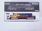Kato Santa Fe Railroad 37-2907 #5026 Ho Model Train Locomotive Emd Sd40-2