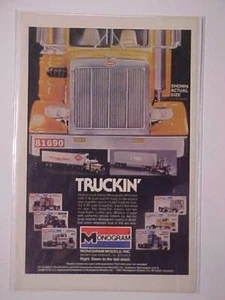 RARE VINTAGE ~PETERBILT KENWORTH SEMI-TRUCK PLASTIC MODEL KITS TOY AD~ ORIG 1980 - Picture 1 of 5