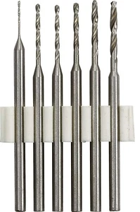 HOZAN MICRO GRINDER DRILL BIT SET 6 PIECES (SHANK 2.35mm / 0.5~1.6mm) K-109-59 - Picture 1 of 1
