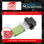 Heater / Blower Resistor fits FORD TRANSIT 2.5D 94 to 00 Regulator Rheostat Febi