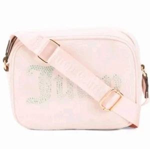 Bolso Bandolera para Cámara Juicy Couture Obsession Polvo Rubor Terciopelo Nuevo con Etiquetas - Imagen 1 de 13