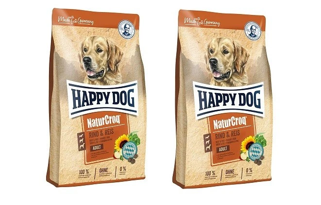 Happy Dog NaturCroq Rind & Reis Hundefutter Trockenfutter 2 x 15 kg - Bild 1 von 1