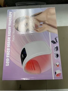 Rotlicht-Therapie-Maske, LED Lichttherapie für Gesicht, 7 Farben LED Gesichtsmaske Gesicht - Bild 1 von 2
