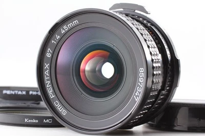 Late [ MINT+ w/ Hood] SMC PENTAX 67 45mm F4 Wide Angle Lens 6x7 II From JAPAN - Image 1 of 4