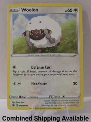 Wooloo - SWSH011 SWSH: Sword & Shield Promo Cards NM Holo English 16347 - Image 1 of 2