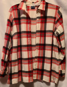 NorthCrest womens Multi-colored soft button l/s over shirt jacket 2X - Picture 1 of 2