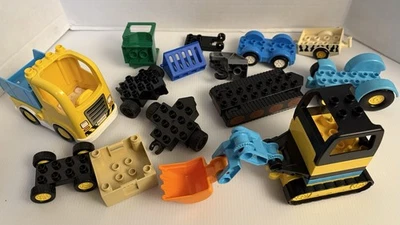 Lego DUPLO Construction  & Vehicle Lot - See Pics - Assorted, Truck, Digger + - Image 1 of 4