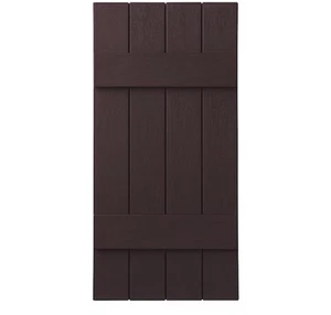 Ply Gem15" x 39" Polypropylene 4-Board Closed Board and Batten Shutters Pair  - Picture 1 of 5
