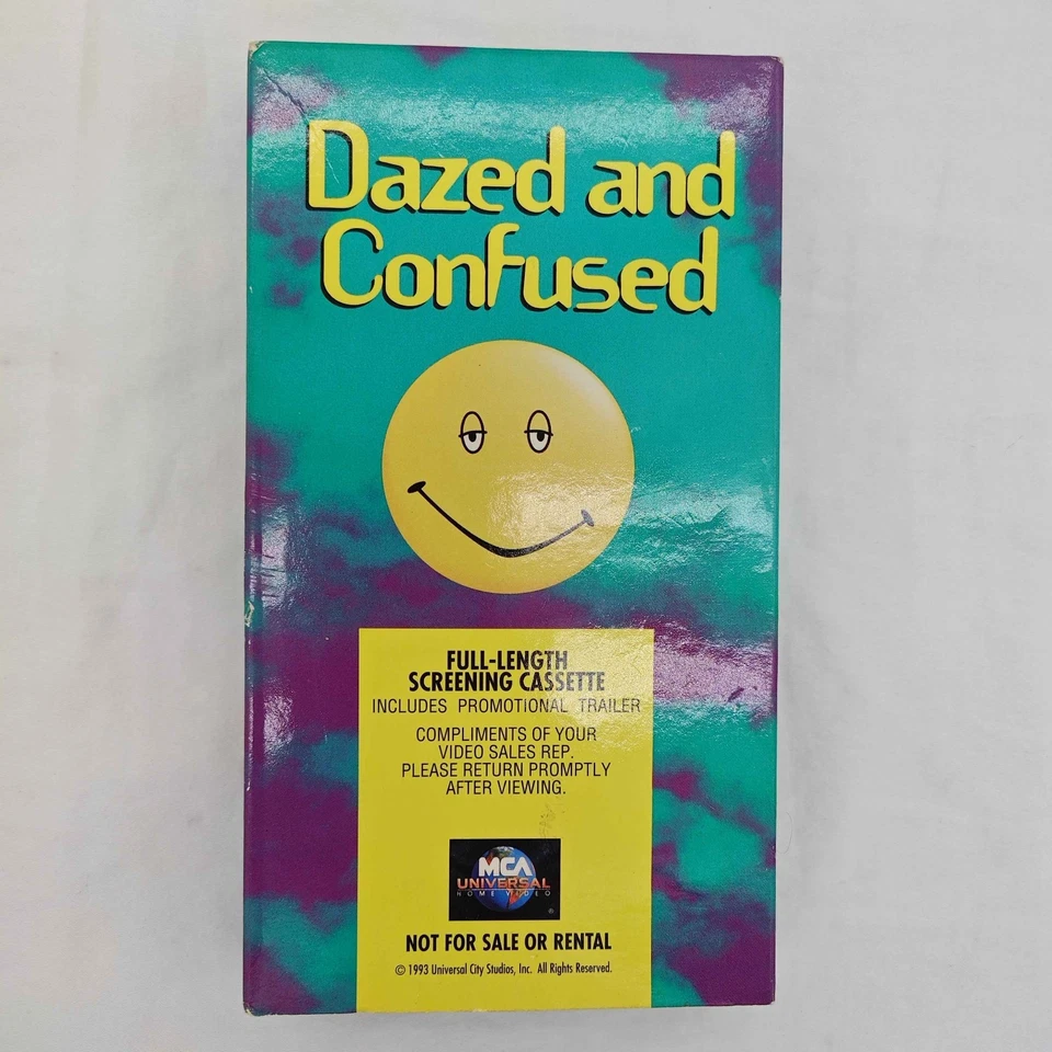 Dazed and Confused VHS 1994 Screener Promo Tape MCA Universal Tested - Image 1 of 4