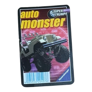 Quartett Auto Monster Super Trumpf Ravensburger 2001 juego de cartas - Imagen 1 de 8