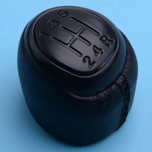 Cabezal de perilla de cambio manual de 5 velocidades negro superior apto para SAAB 9-3 03-12 - Imagen 1 de 5