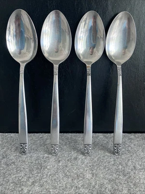 4  Stanley Roberts Danesmore   Stainless Steel 1970s Dinner Spoons - Image 1 of 4