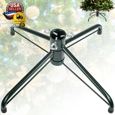 Folding Christmas Tree Stand, 16.3Inch Replacement Christmas Tree Base for 4-6 F - Image 1 of 4