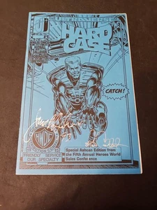 HARD CASE ASHCAN AUTOGRAPHED MALIBU COMICS 1993 HEROES WORLD CONFERENCE EDITION - Picture 1 of 4
