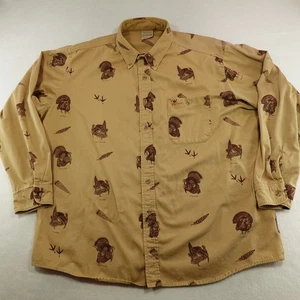 Vtg Team Realtree Shirt Men’s XXL Brown Tan Turkey Hunting USA Cotton EUC - Picture 1 of 11