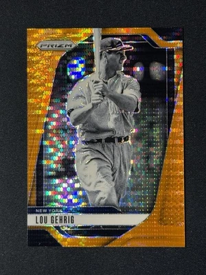 Lou Gehrig 2025 Prizm 橙色 Pulsar Prizm /399 纽约洋基队 #300 — 第 1/3 张图片