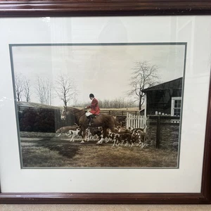 Mark Dassoulas “The Orange County Hounds” Signed Litho. Framed And Matted 35x30 - Picture 1 of 12