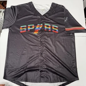 San Antonio Spurs Hispanic Heritage Night Jersey - Black - Unisex Size XL - New - Picture 1 of 5