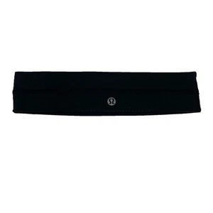 Lululemon Headband Womens One Size Black Training Athleisure Yoga Dance Workout - Picture 1 of 4