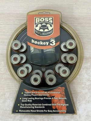 BSB Boss Speed Bearings ABEC 3 Inline Hockey Skate 16-Pack - NEW - Image 1 of 4