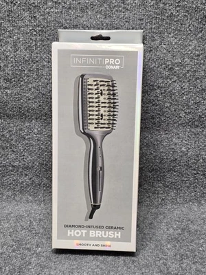 InfinitiPRO by Conair Diamond-Infused Ceramic Paddle Hot Brush Ionic 400°F BC7N - Image 1 of 4