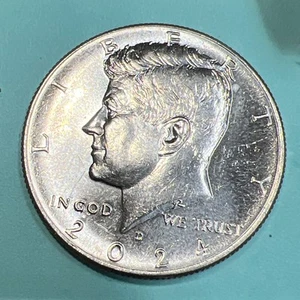 2024 D Nice Glossy Kennedy Half Dollar - Free Shipping  - 70K24 - Picture 1 of 7