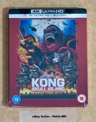 KONG : SKULL ISLAND - UK EXCLUSIVE 4K + BLU RAY STEELBOOK - NEW & SEALED - Image 1 of 4