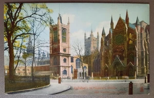 Postcard London,St Margaret's Church & Westminster Abbey.R.Tuck Rapholette c1909 - Picture 1 of 3