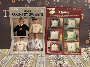 Artes de ocio Mimi's Country Sweats Oso Muñeca Monza Punto de Cruz Patrón LOTE DE COLECCIÓN - Imagen 1 de 8