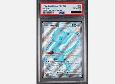 PSA 10 Mew ex 216/091 Paldean Fates Shiny Ultra Rare Pokemon Card Fresh Cert - Image 1 of 2