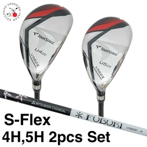 Bridgestone TourStage V562II Utility Hybrid 4H 5H 2pcs Set S-Flex FUBUKI V562II - Picture 1 of 10