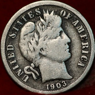 1903-O New Orleans Mint Silver Barber Dime - Image 1 of 2