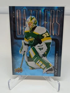 2025-26 Upper Deck Series 1 #DZ-48 Filip Gustavsson Blue Dazzlers Minnesota Wild - Bild 1 von 2