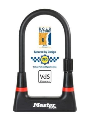 Master Lock Sold Secure Diamond D-Lock 10 X 21cm 8279EURDPRO Black - Image 1 of 4