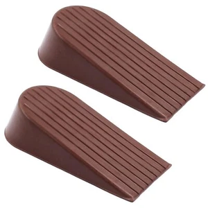 2 Pack Big Rubber Door Stop Wedge Door Stopper Non-Slip Door Stops for Bottom... - Picture 1 of 7