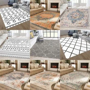 US Big Size Floor Carpet Rug Mat Non Slip Hallway Bedroom Living Room Decor A - Picture 1 of 12