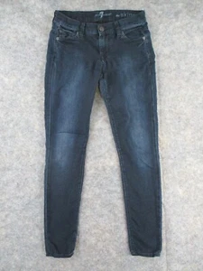 Jeans Seven 7 For All Mankind donna 25 blu denim skinny vita bassa 25x30 - Foto 1 di 17
