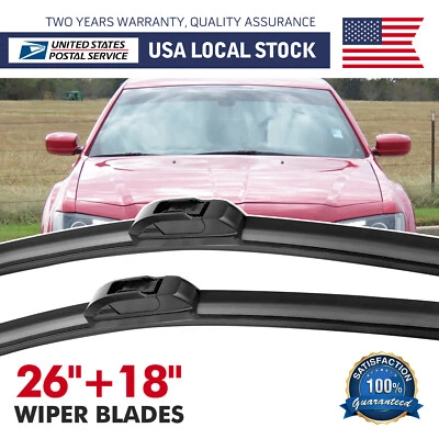 26"+18" All season Front Wiper blades set Replacement for 2013-2016 Dodge Dart - Изображение 1 из 4