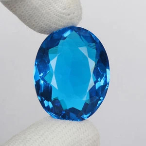 Topas Ovalschliff 50,03 Karat Laborgefertigt schöner hydrothermaler Edelstein für Ringe - Bild 1 von 6