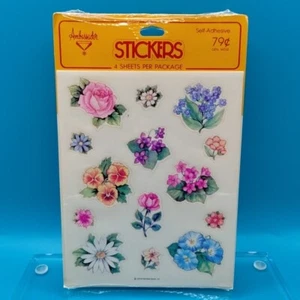 Reserved For mmar67765 2 Packs Vtg Hallmark Ambassador Stickers Flowers Floral - Picture 1 of 23
