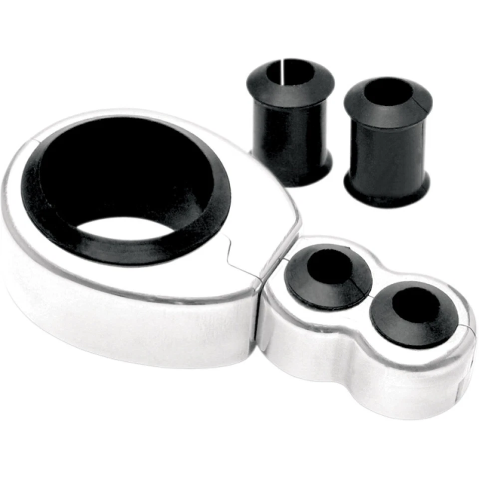 Abrazadera de cable MOTION PRO, 1 pulgada.-1 1/8 pulgada. Doble acelerador/embrague - cromo (11-0044) Foto 1 de 1