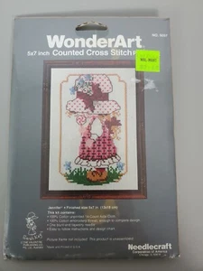 Vintage Wonderart Counted Cross Stich Kit Jennifer, neu im Paket - Bild 1 von 2